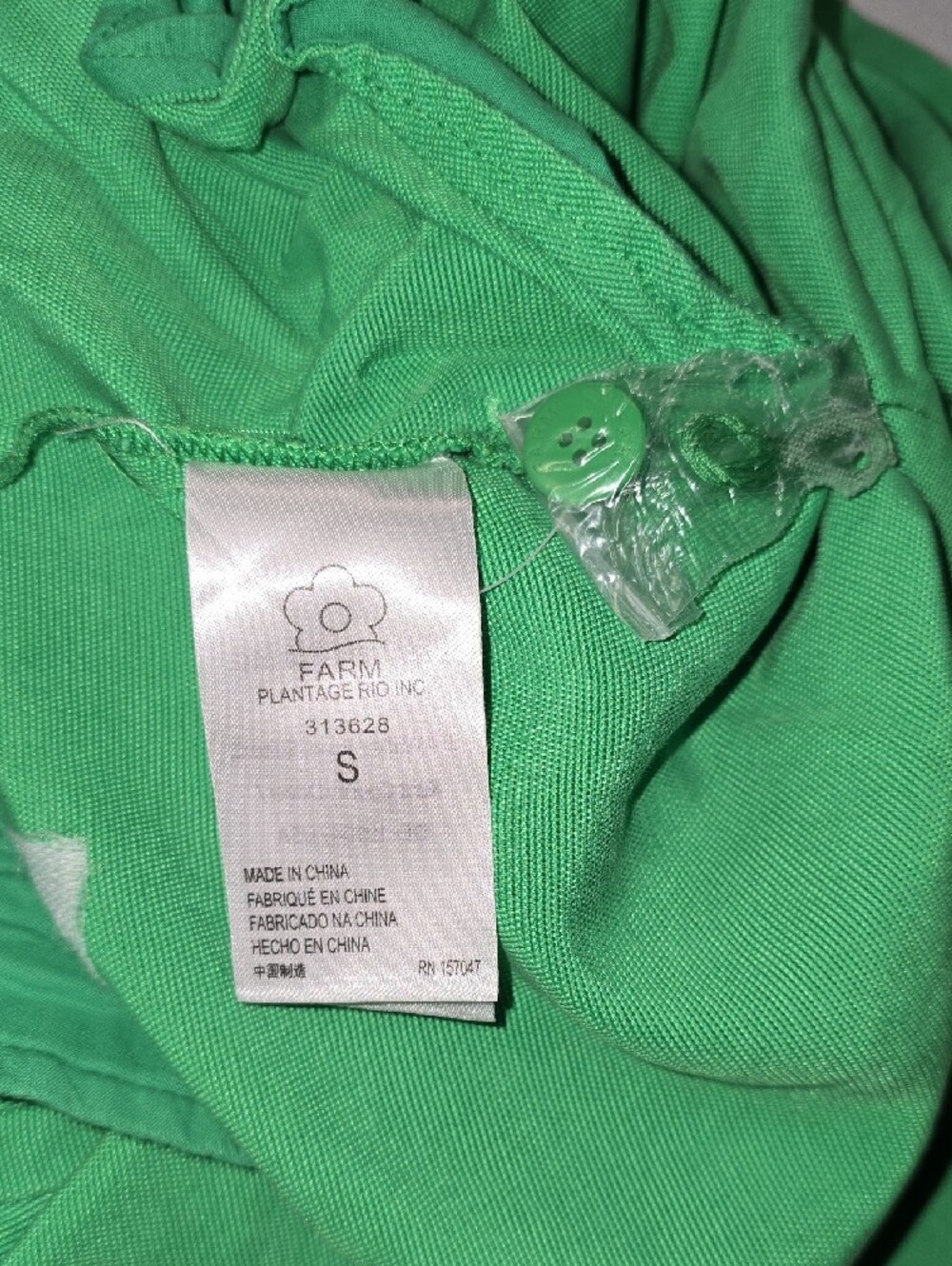Farm Rio Cotton-blend Wide-leg Pants Green - Picture 7 of 14
